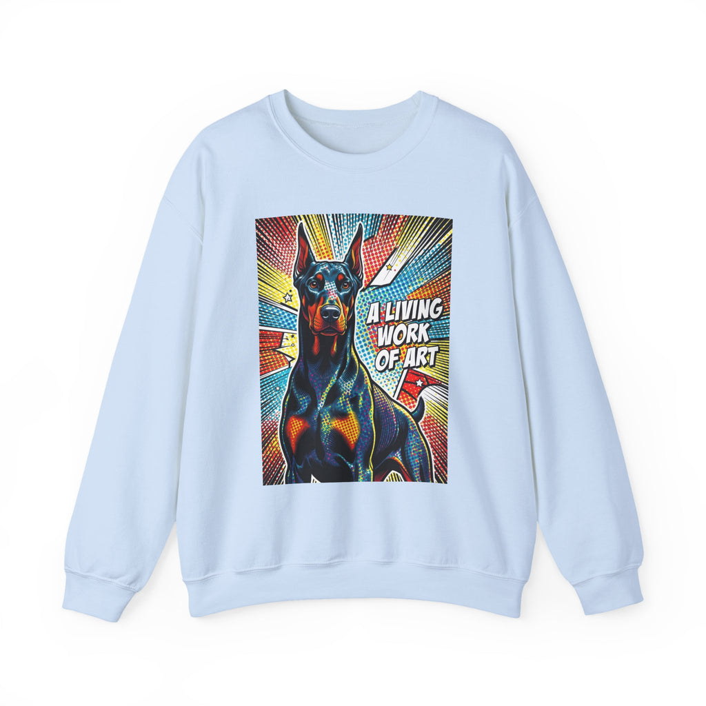 Doberman Pinscher Sweatshirt | Living Work of Art Collection | Pop Art