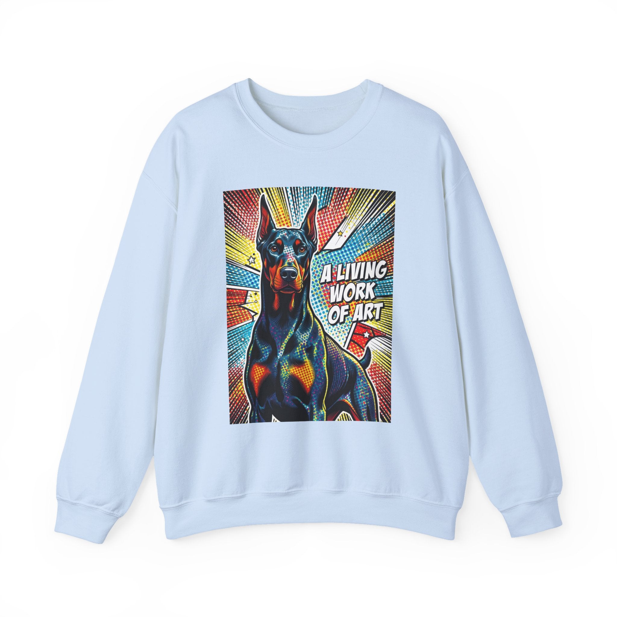 Doberman Pinscher Sweatshirt | Living Work of Art Collection | Pop Art