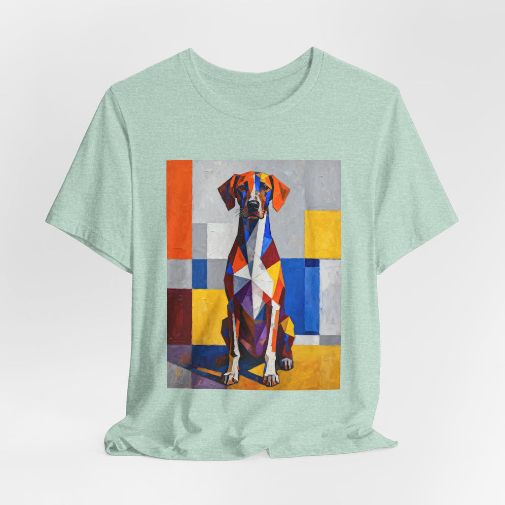 German Shorthaired Pointer T Shirt | Living Work of Art Collection | Cubist Style