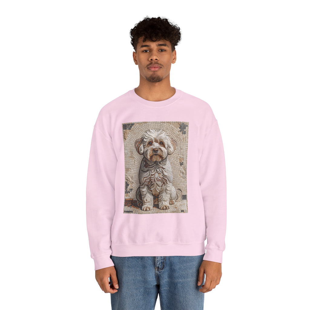 Bichon Frise Sweatshirt | Living Work of Art Collection | Mosaic Style