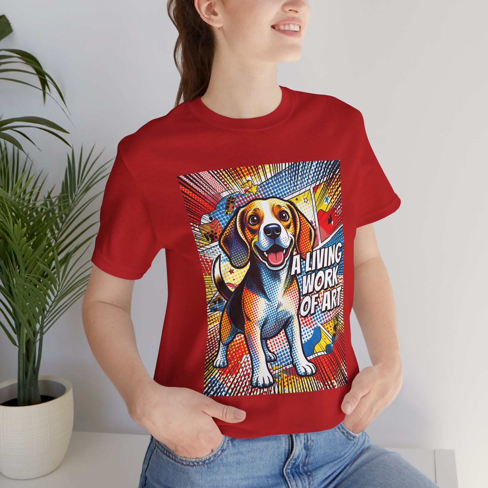 Beagle T Shirt | Living Work of Art Collection | Pop Art