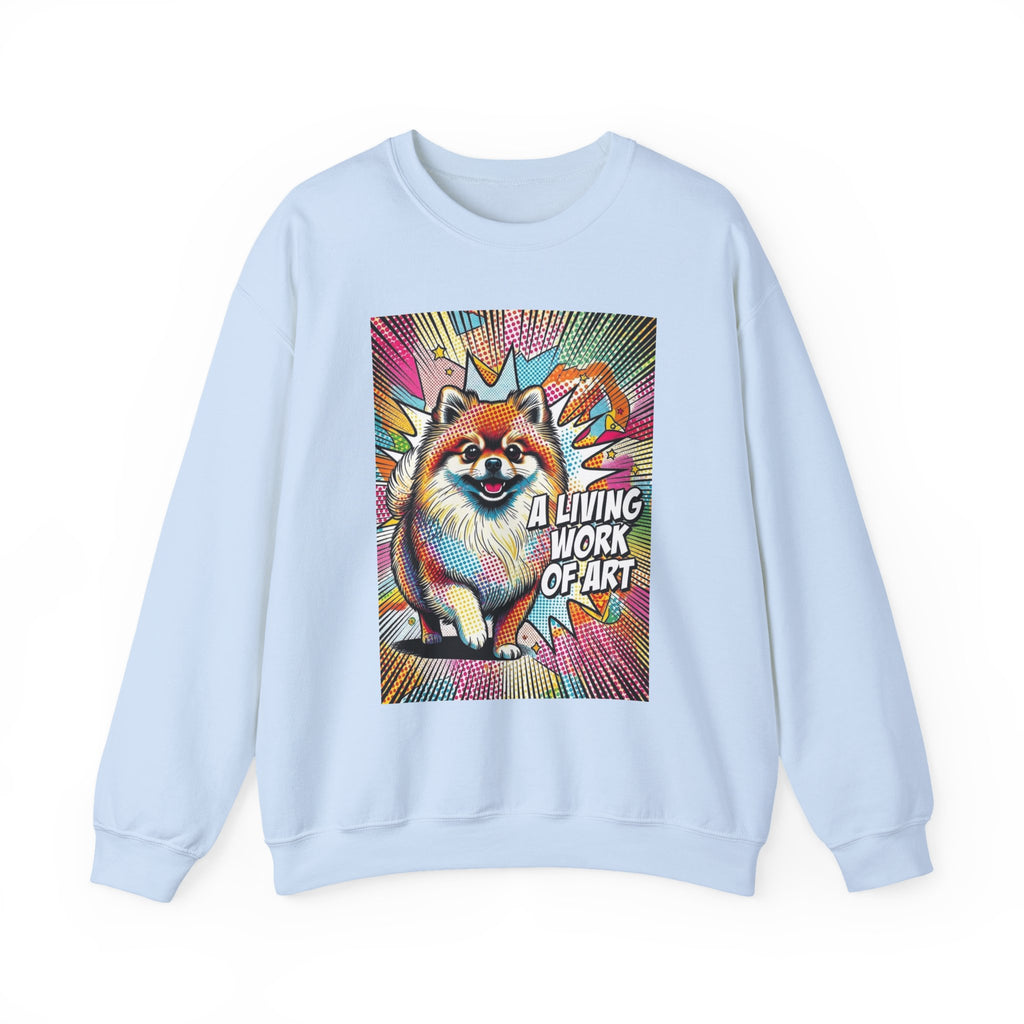 Pomeranian Sweatshirt | Living Work of Art Collection | Pop Art