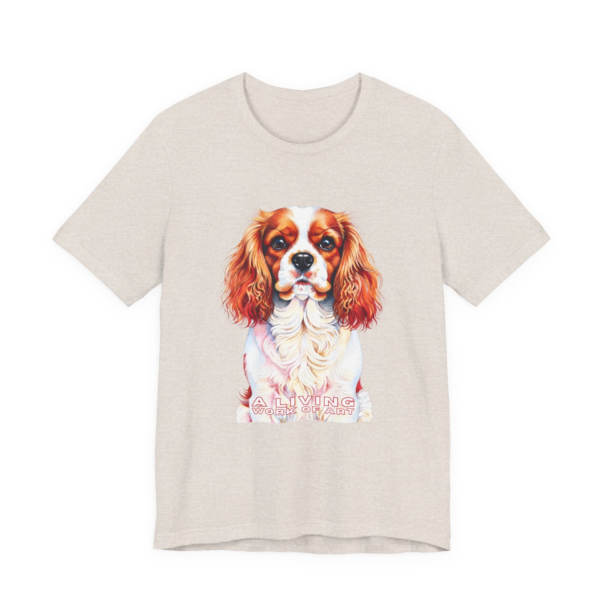 Cavalier King Charles Spaniel T Shirt | Living Work of Art Collection | Pointillism Style