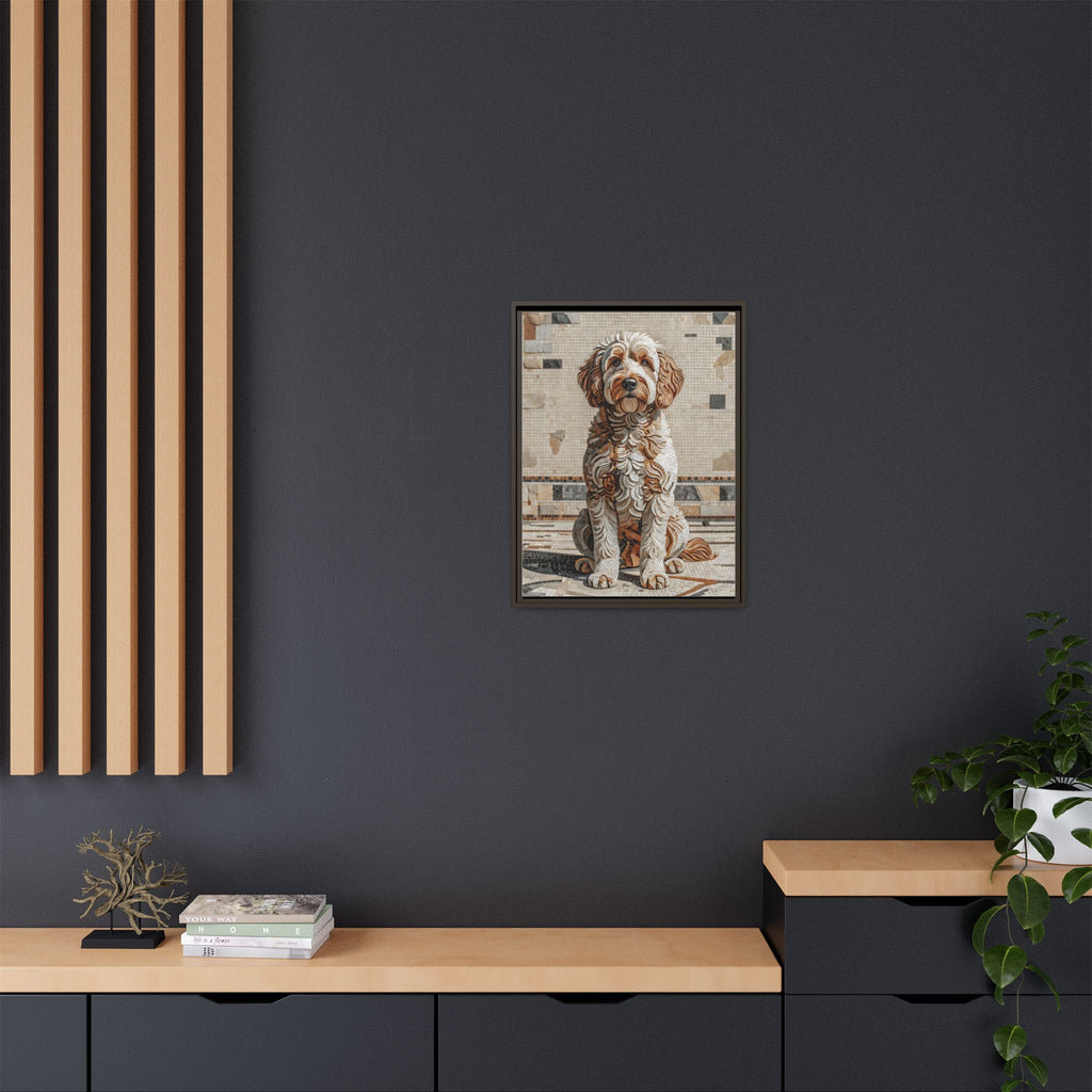 Labradoodle Canvas Wall Art | Living Work of Art Collection | Mosaic Style Print