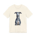 Whippet T Shirt | Living Work of Art Collection | Pointillism Style