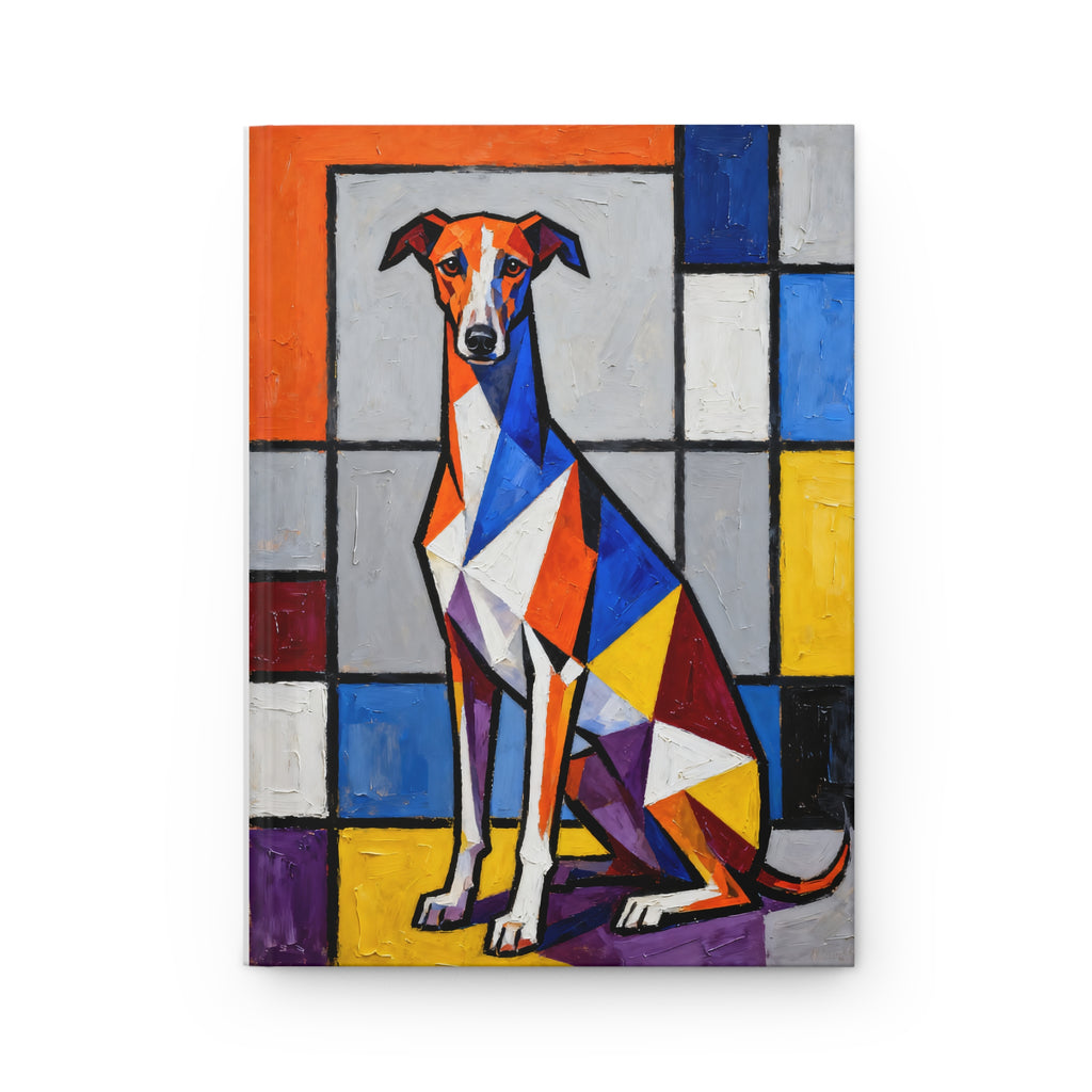 Whippet Notebook | Living Work of Art Collection | Cubist Style