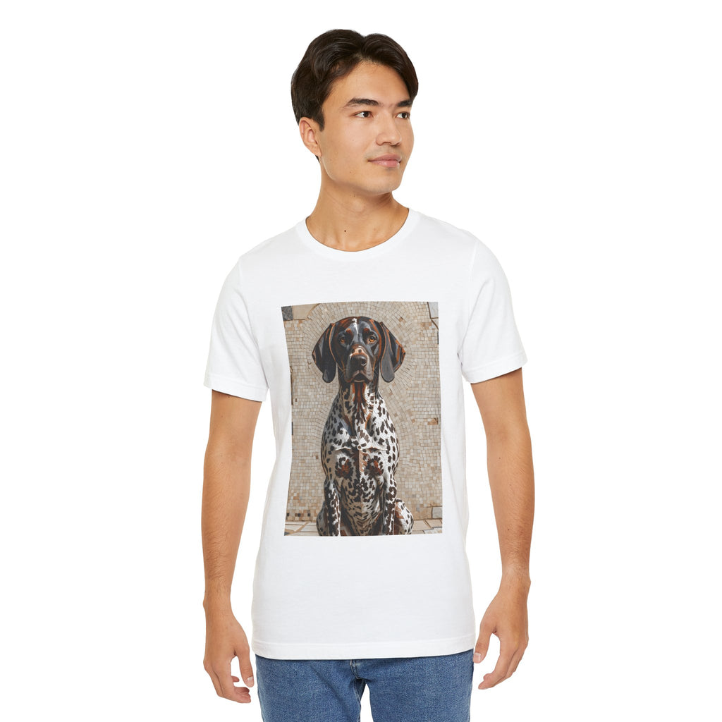 German Shorthaired Pointer T Shirt | Living Work of Art Collection | Mosaic Style
