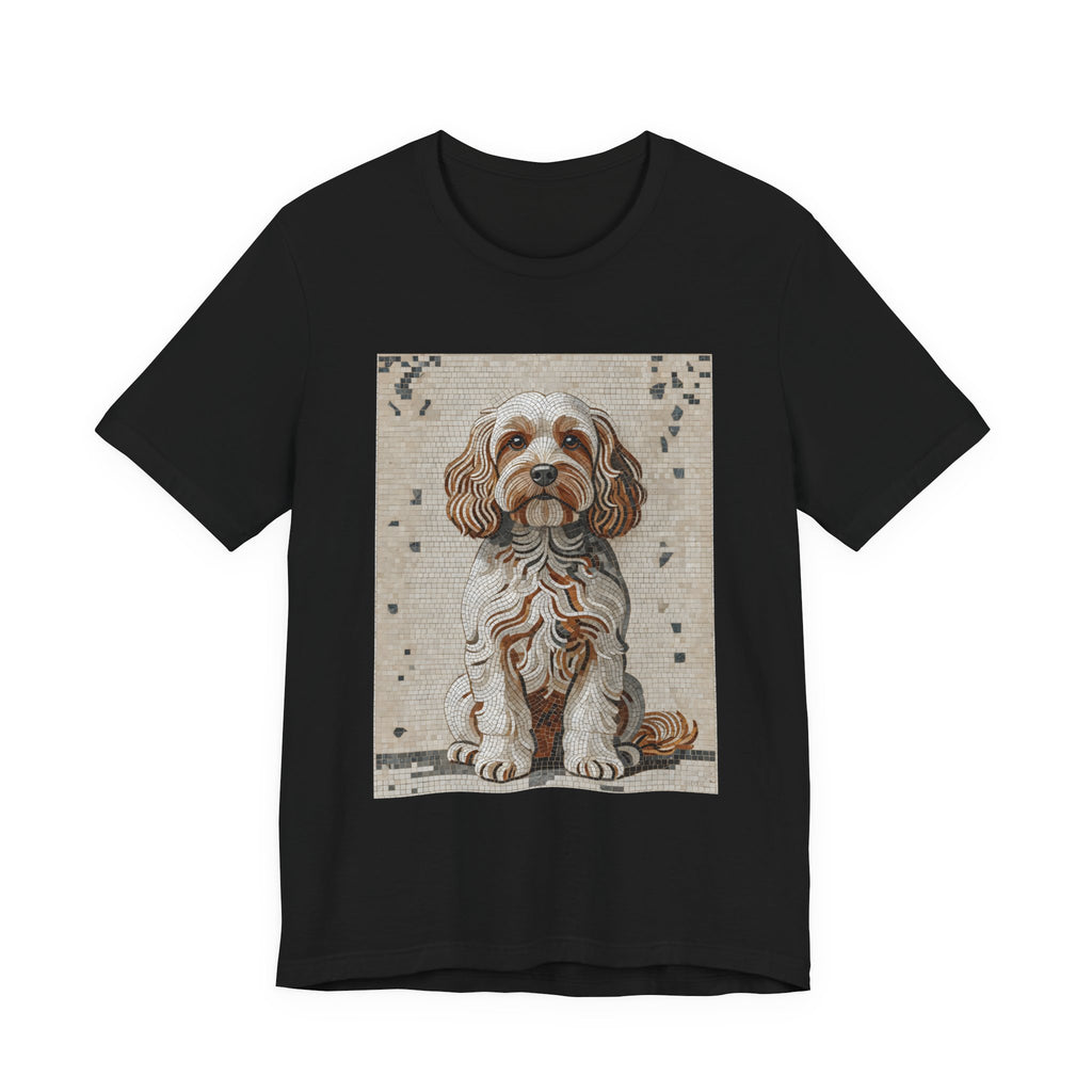 Cavapoo T Shirt | Living Work of Art Collection | Mosaic Style