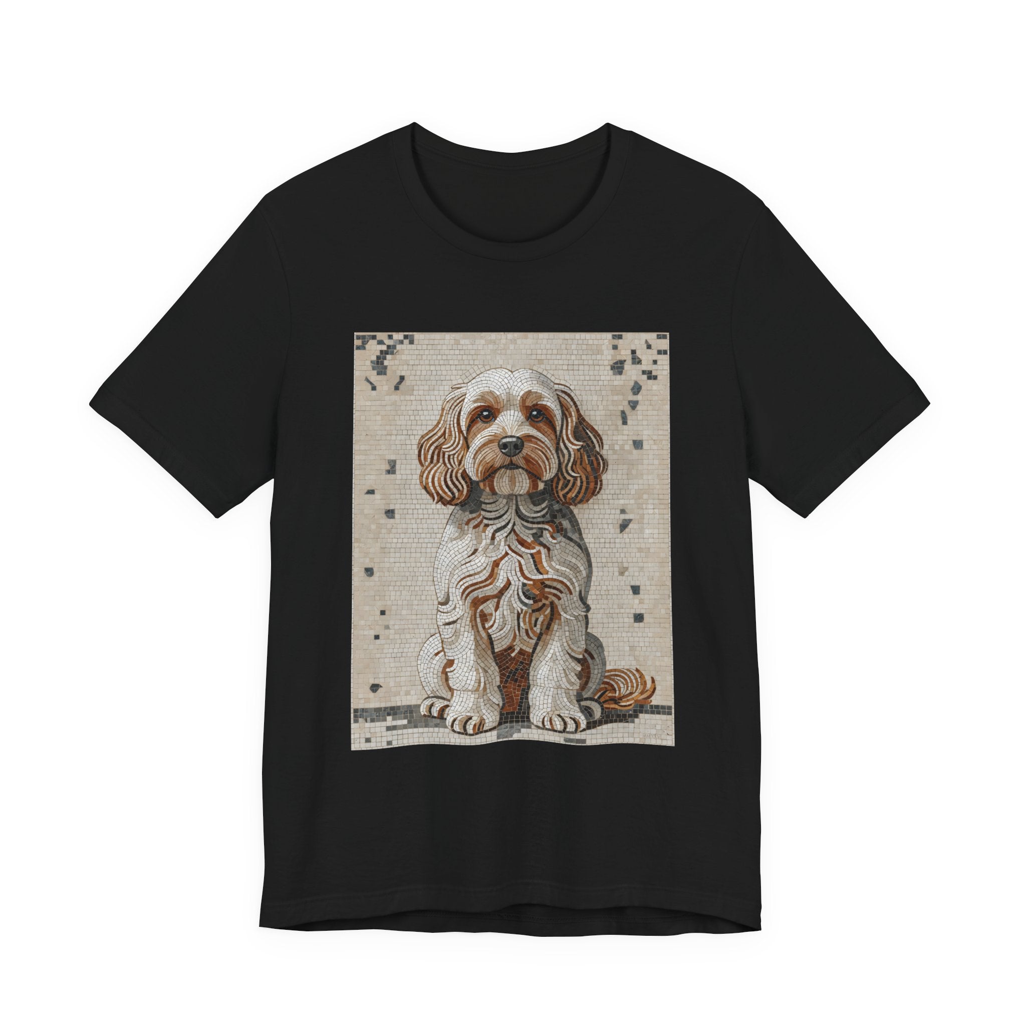 Cavapoo T Shirt | Living Work of Art Collection | Mosaic Style