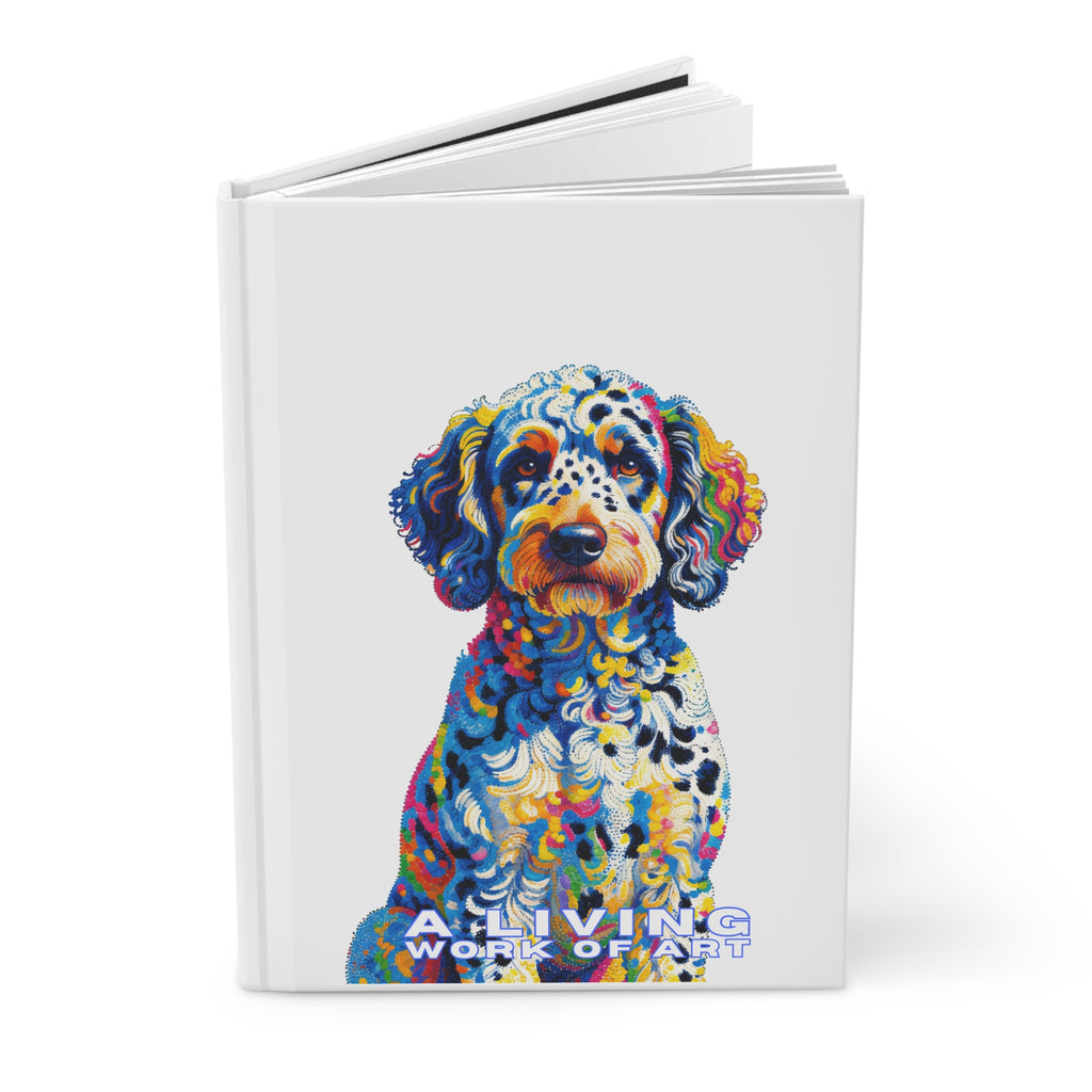 Labradoodle Notebook | Living Work of Art Collection | Pointillism Style