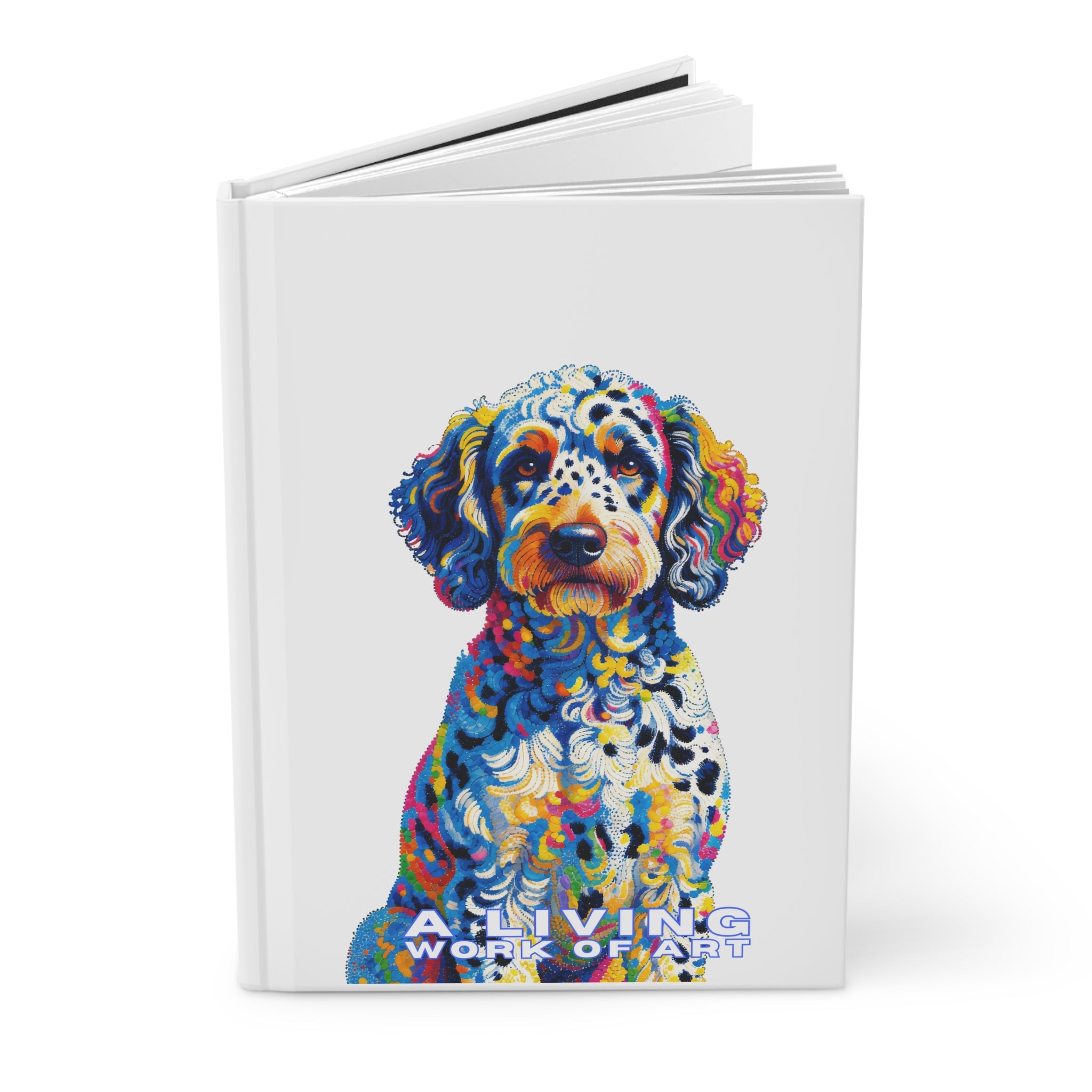 Labradoodle Notebook | Living Work of Art Collection | Pointillism Style