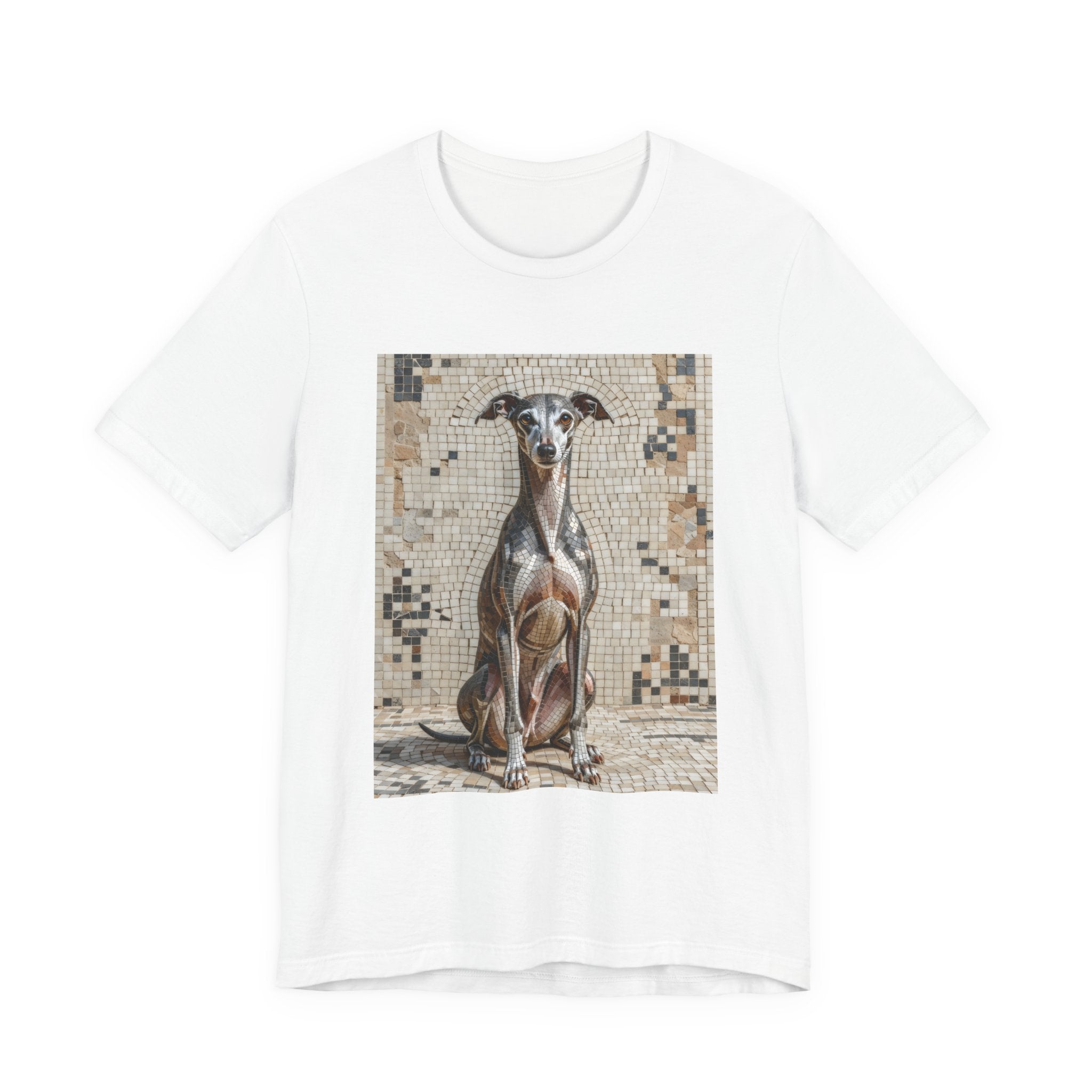 Italian Greyhound T Shirt | Living Work of Art Collection | Mosaic Style