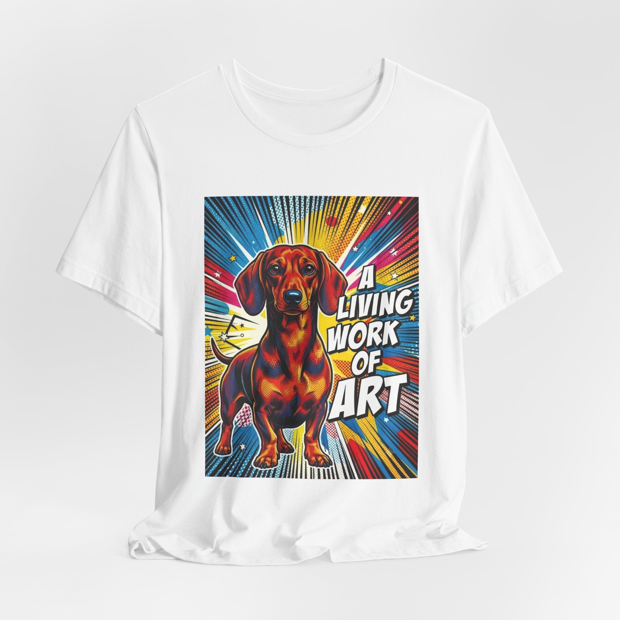 Dachshund T Shirt | Living Work of Art Collection | Pop Art