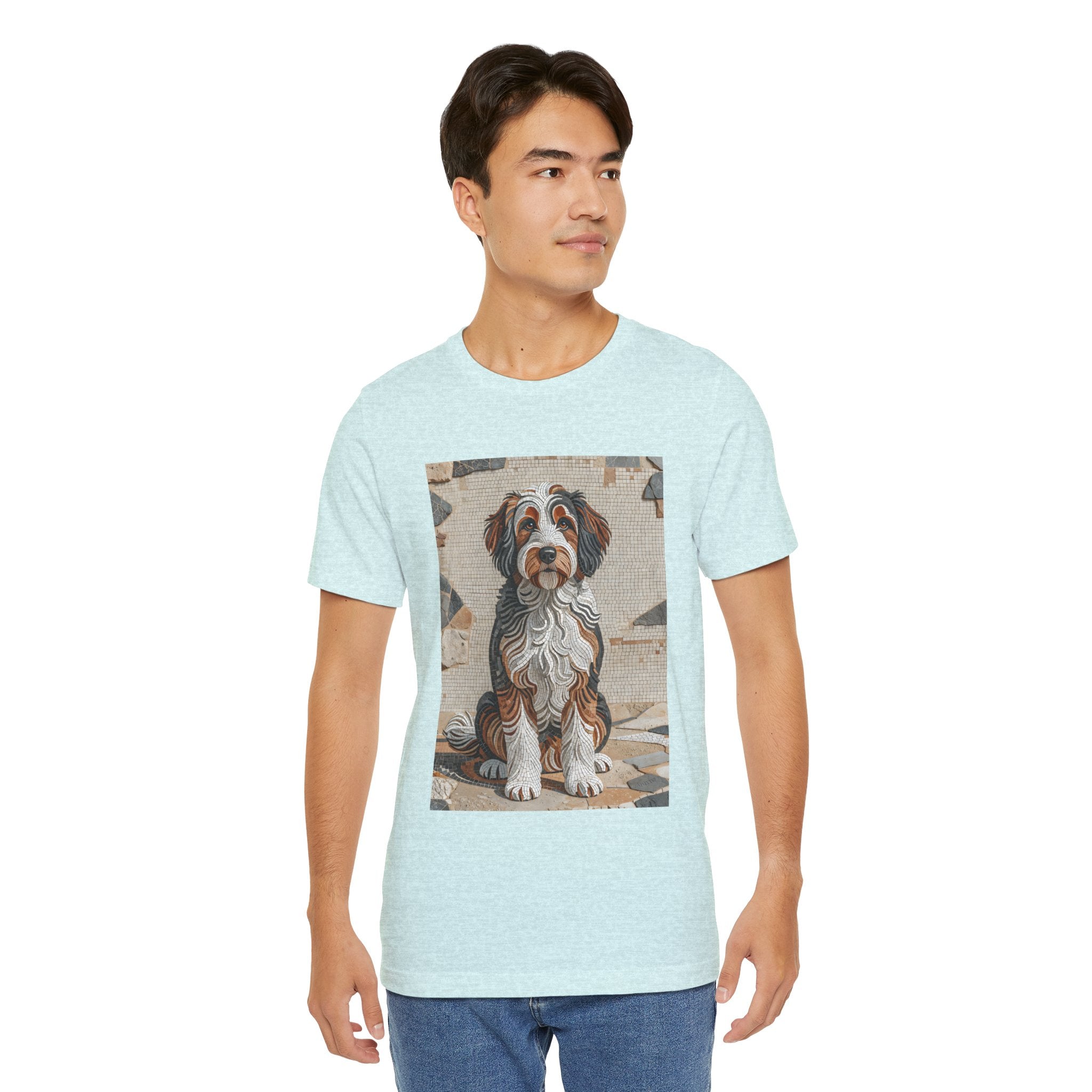 Bernedoodle T Shirt | Living Work of Art Collection | Mosaic Style