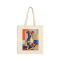 Staffordshire Bull Terrier Tote Bag | Living Work of Art Collection | Cubist Style
