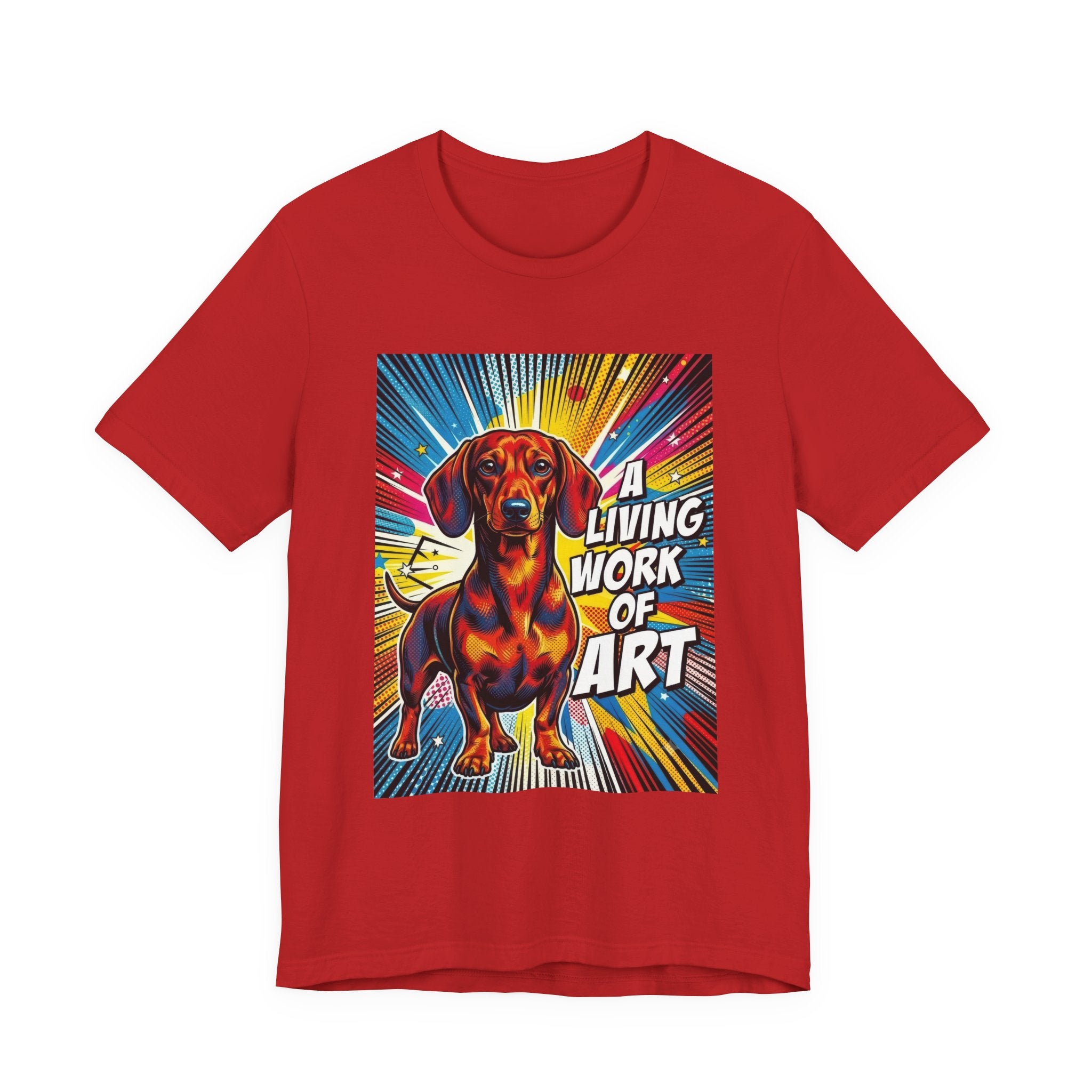 Dachshund T Shirt | Living Work of Art Collection | Pop Art
