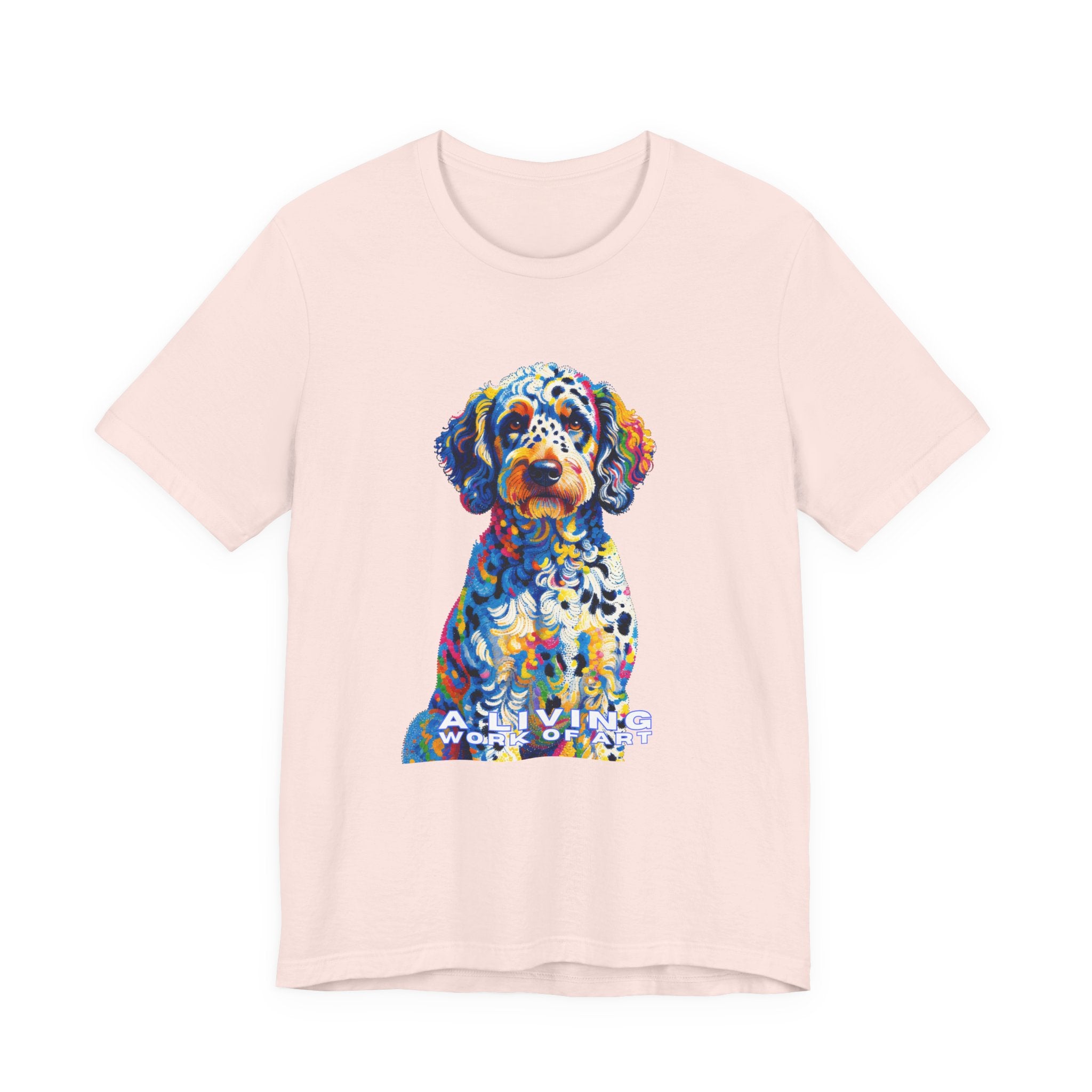 Labradoodle T Shirt | Living Work of Art Collection | Pointillism Style