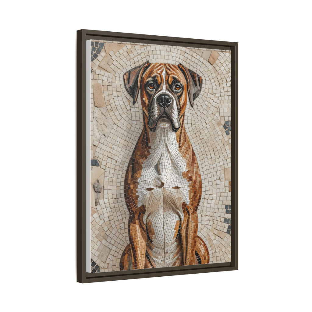 Boxer Canvas Wall Art | Living Work of Art Collection | Mosaic Style Print