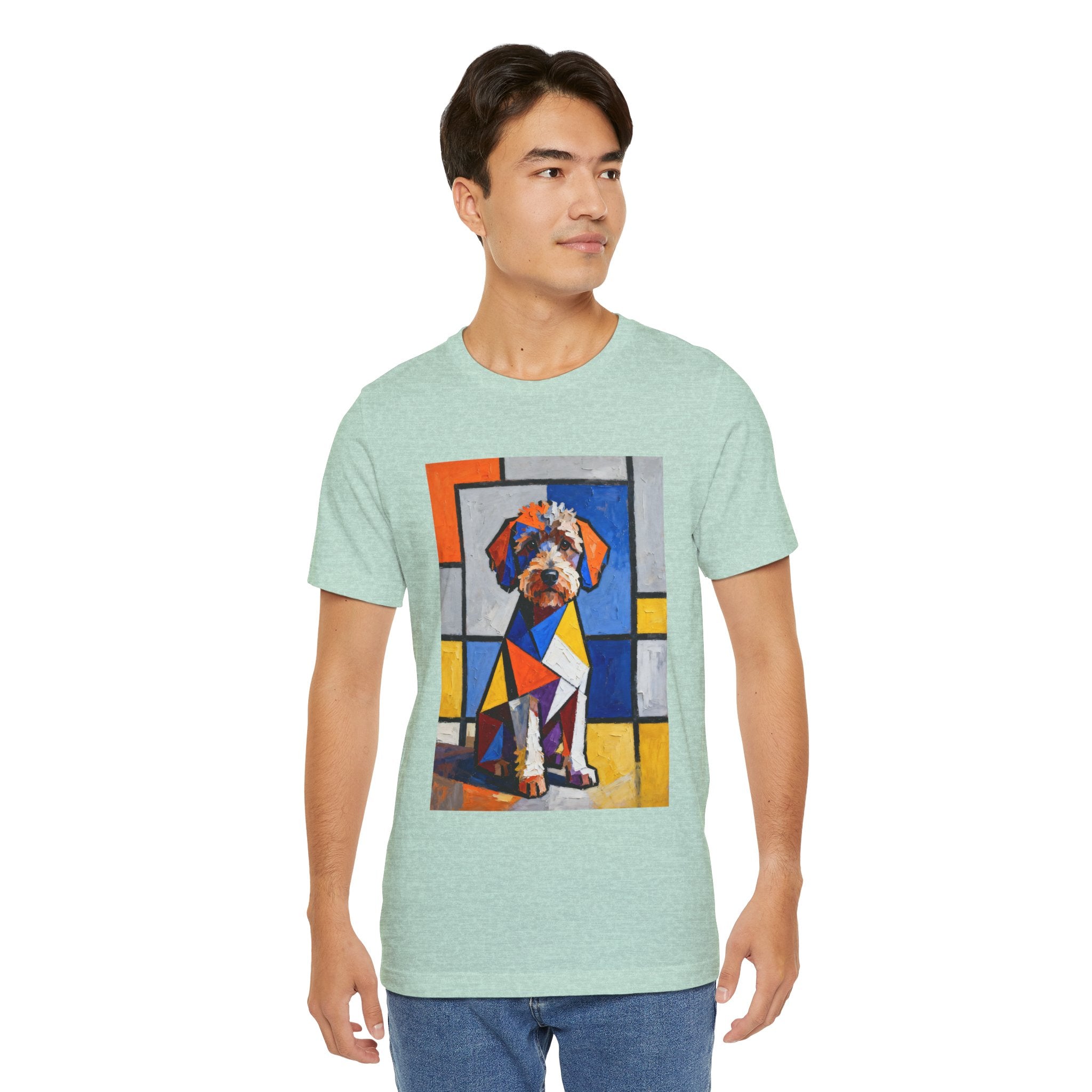 Schnoodle T Shirt | Living Work of Art Collection | Cubist Style