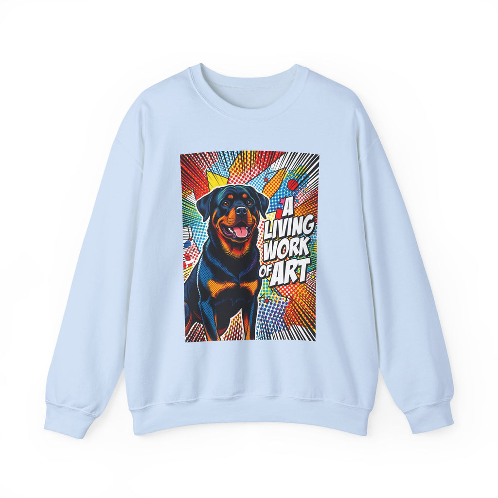 Rottweiler Sweatshirt I Living Work of Art Collection | Pop Art