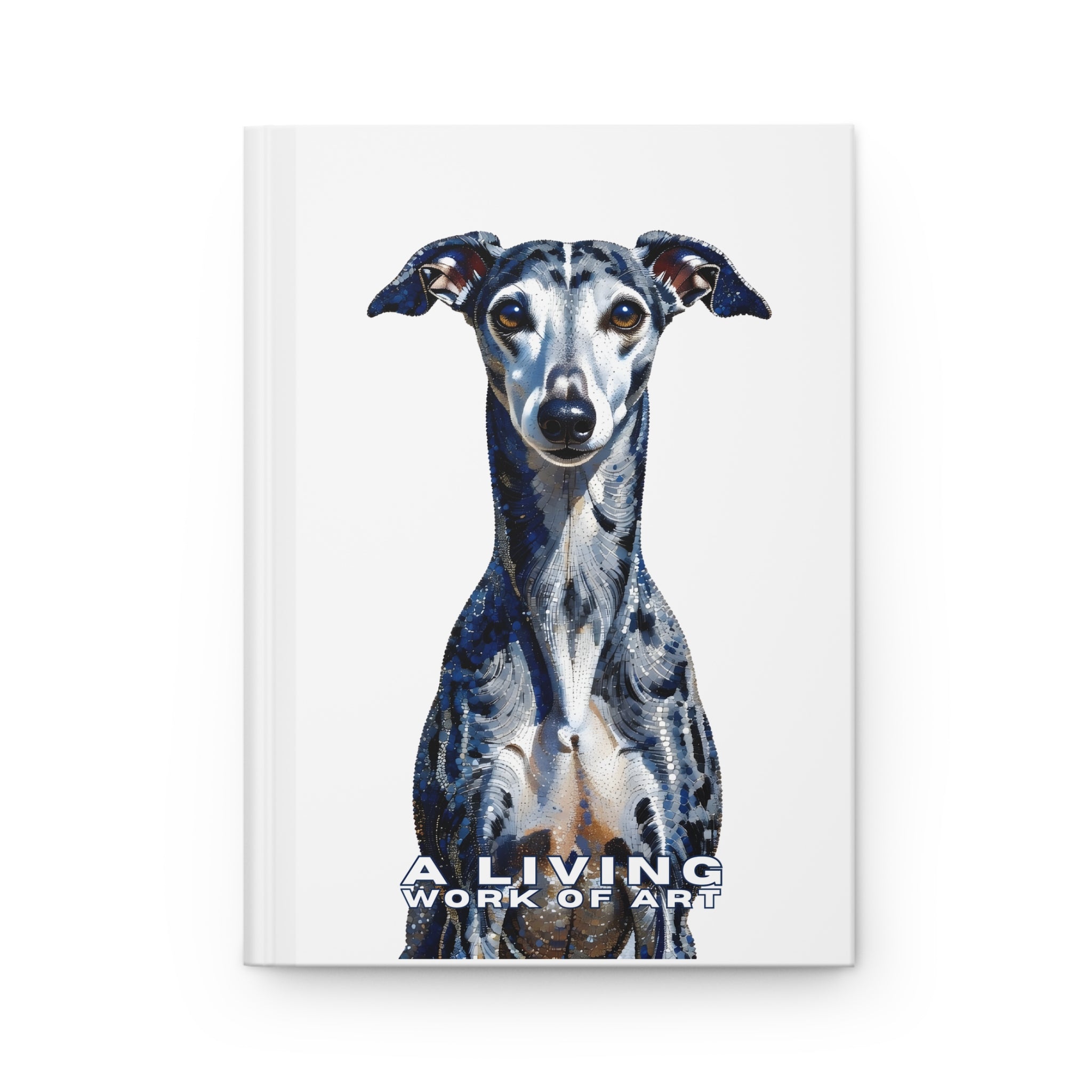 Whippet Notebook | Living Work of Art Collection | Pointillism Style