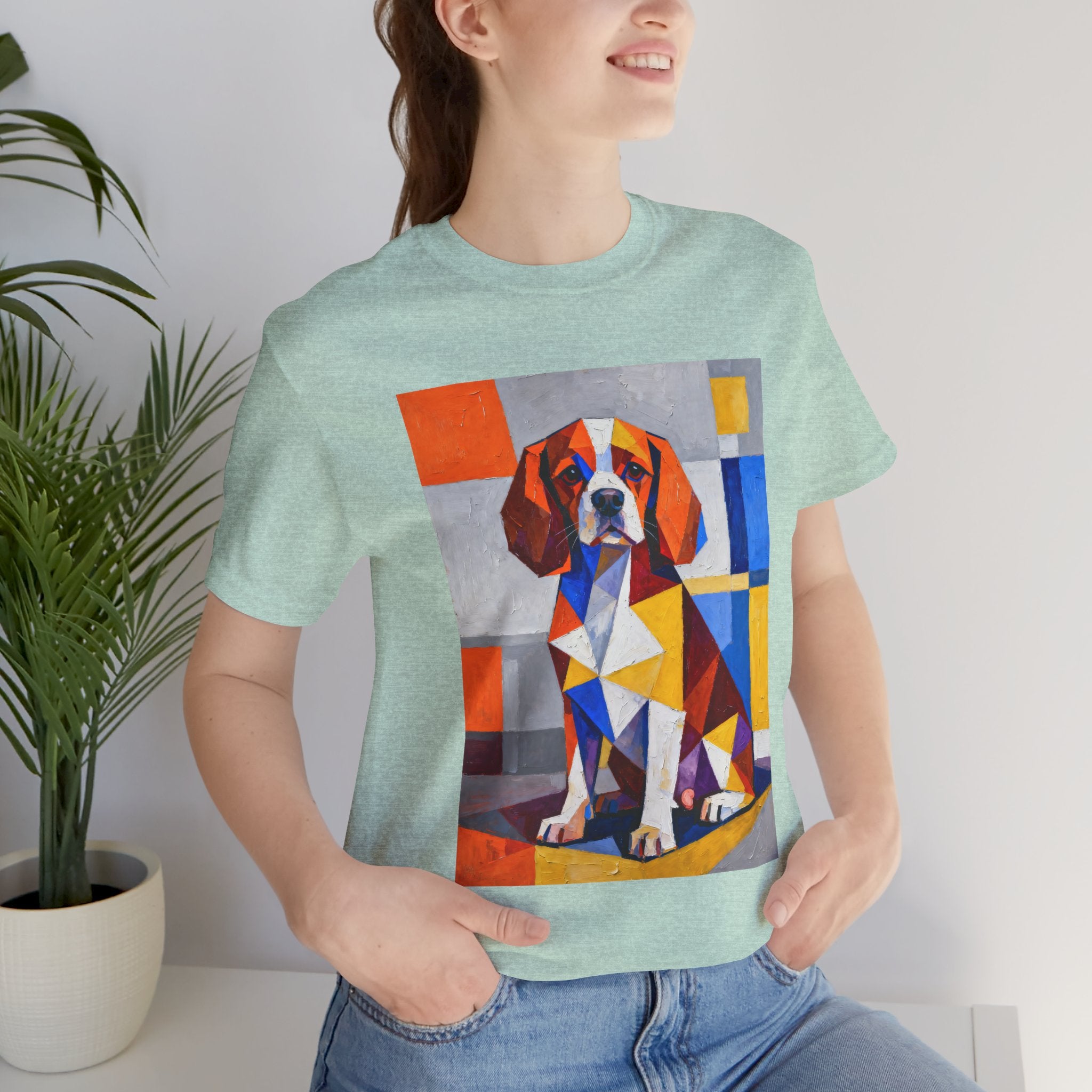 Cavalier King Charles Spaniel T Shirt | Living Work of Art Collection | Cubist Style
