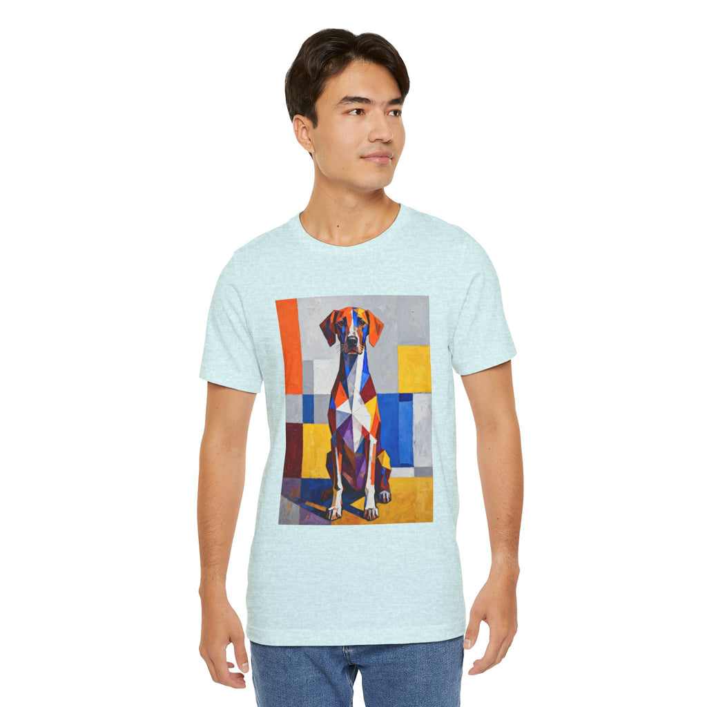 German Shorthaired Pointer T Shirt | Living Work of Art Collection | Cubist Style