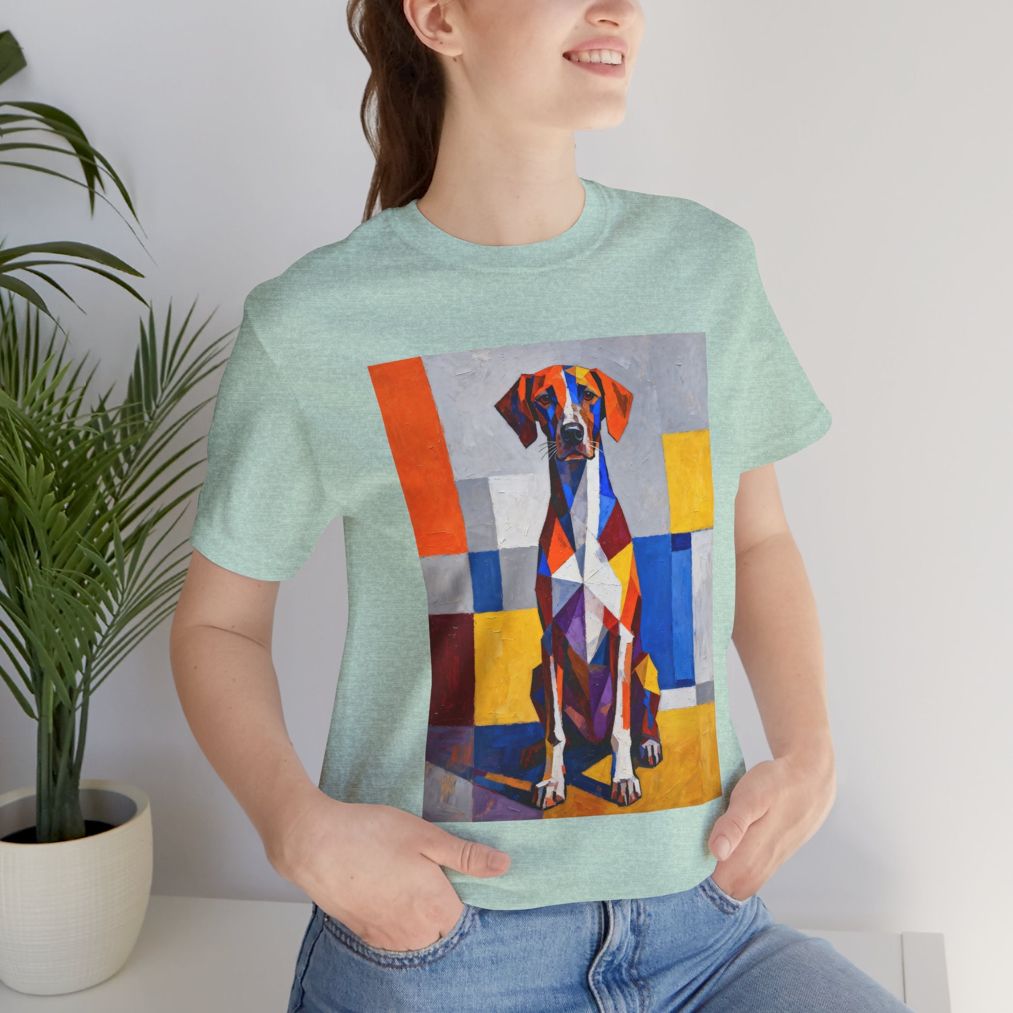 German Shorthaired Pointer T Shirt | Living Work of Art Collection | Cubist Style