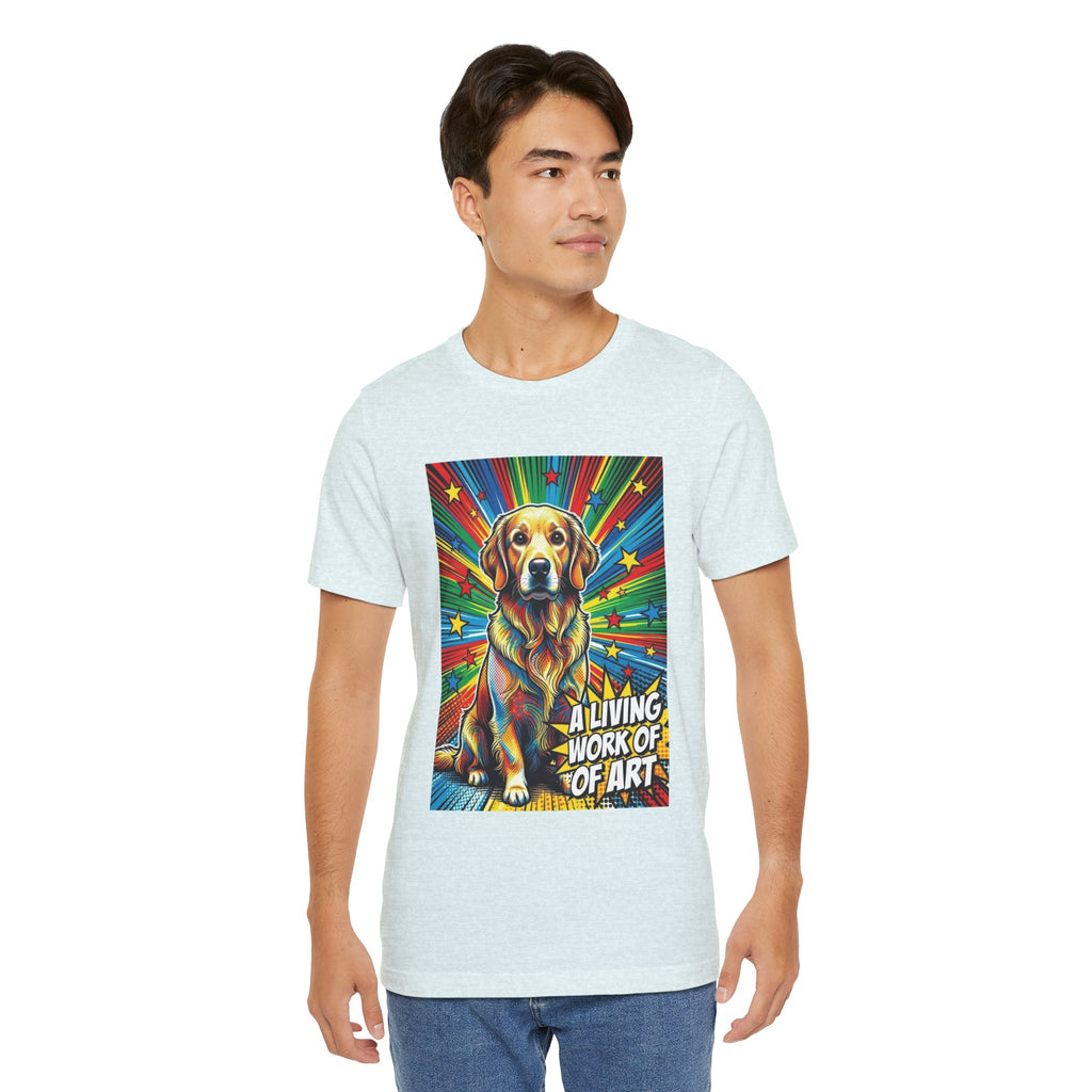 Golden Retriever T Shirt | Living Work of Art Collection | Pop Art