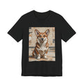 Corgi T Shirt | Living Work of Art Collection | Mosaic Style