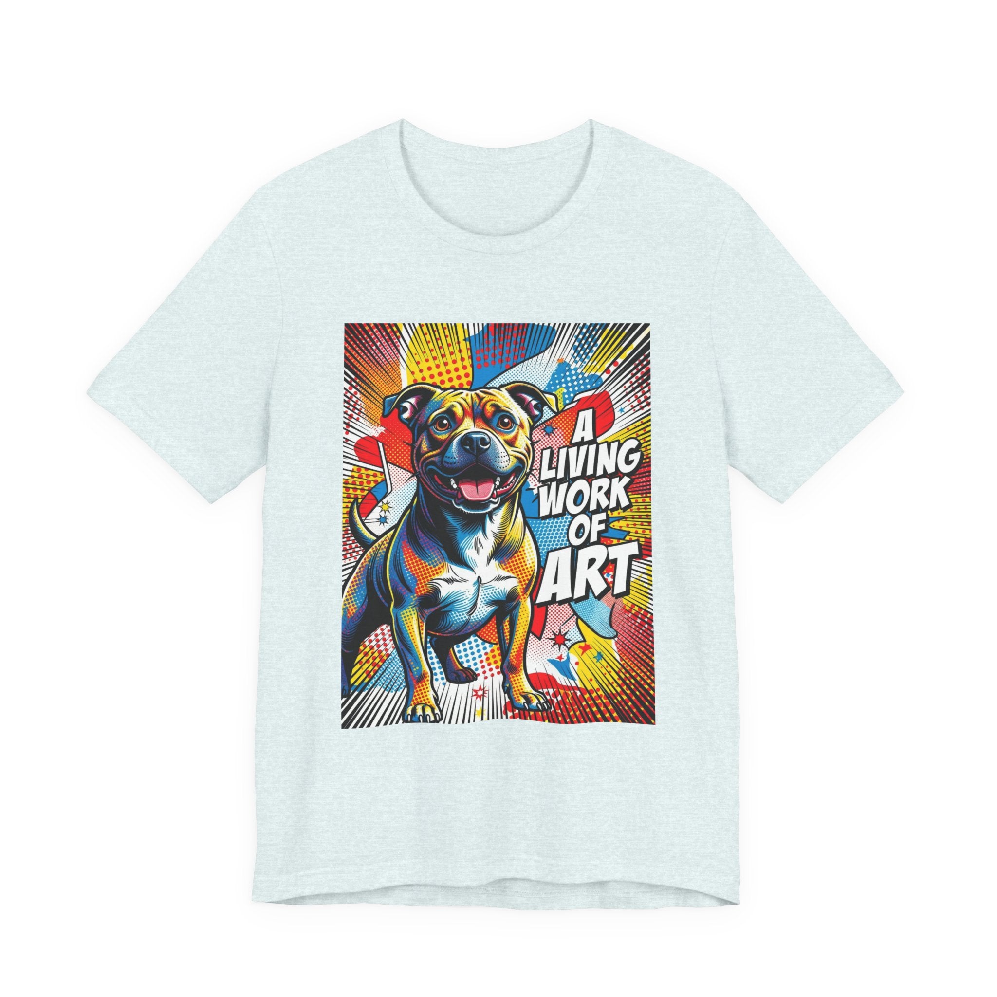 Staffordshire Bull Terrier T Shirt | Living Work of Art Collection | Pop Art