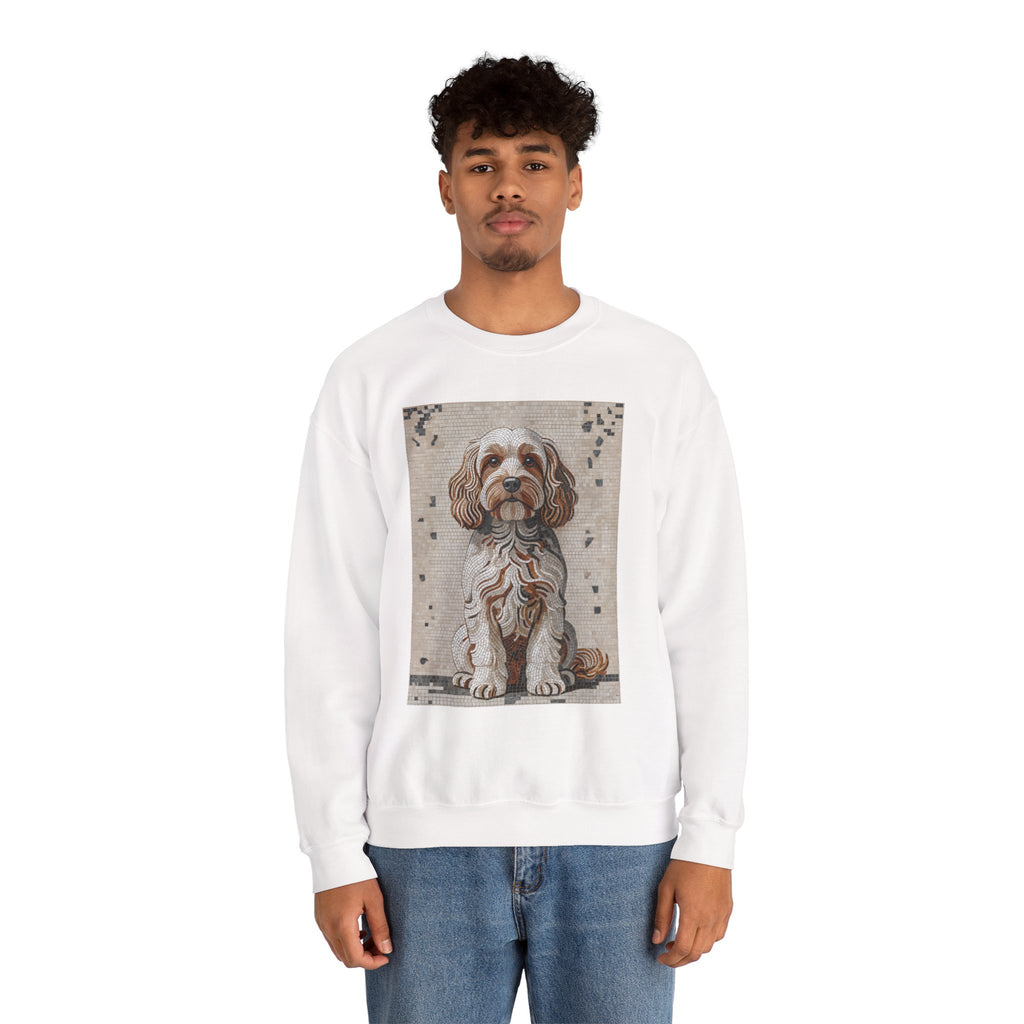Cavapoo Sweatshirt | Living Work of Art Collection | Mosaic Style