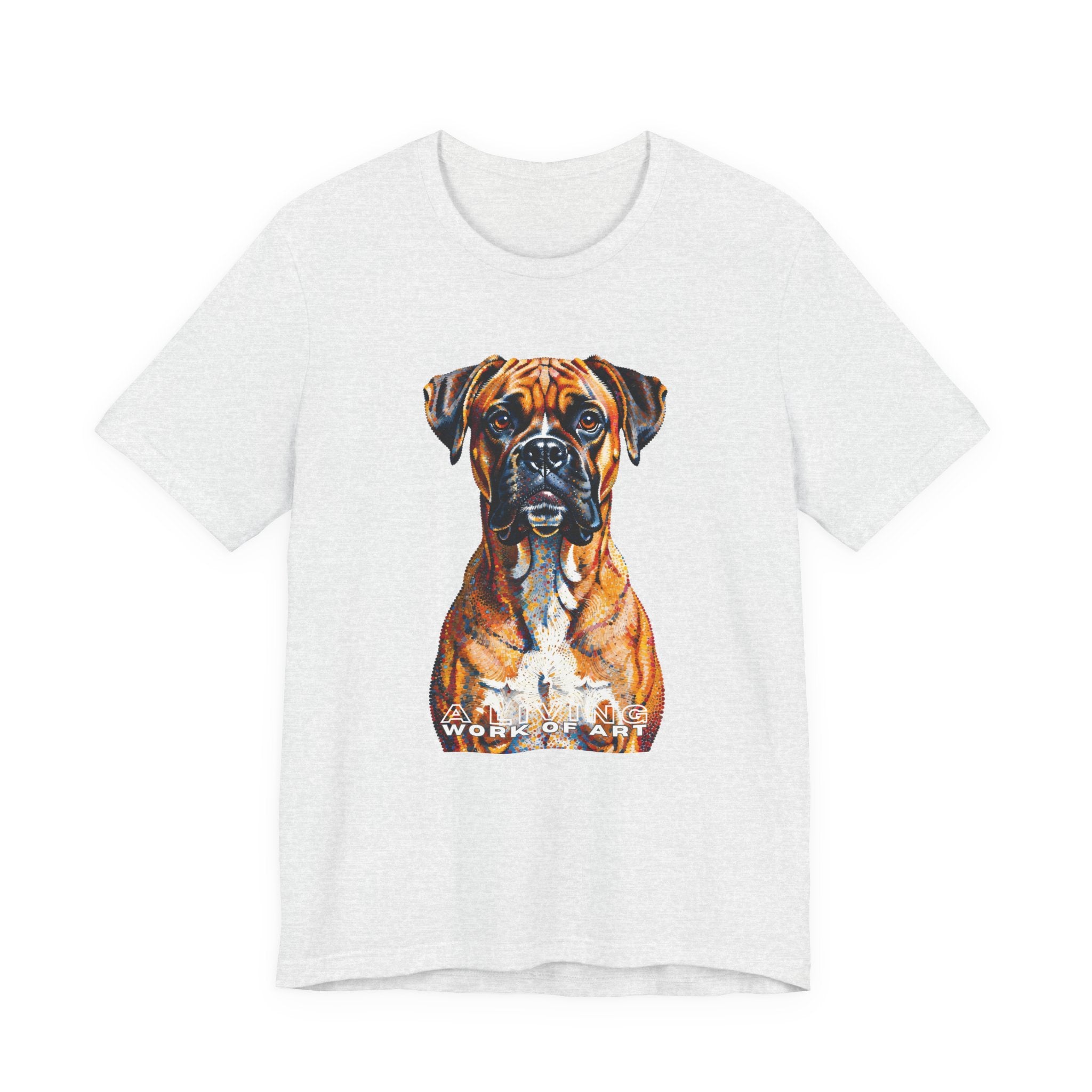 Boxer T Shirt | Living Work of Art Collection | Pointillism Style