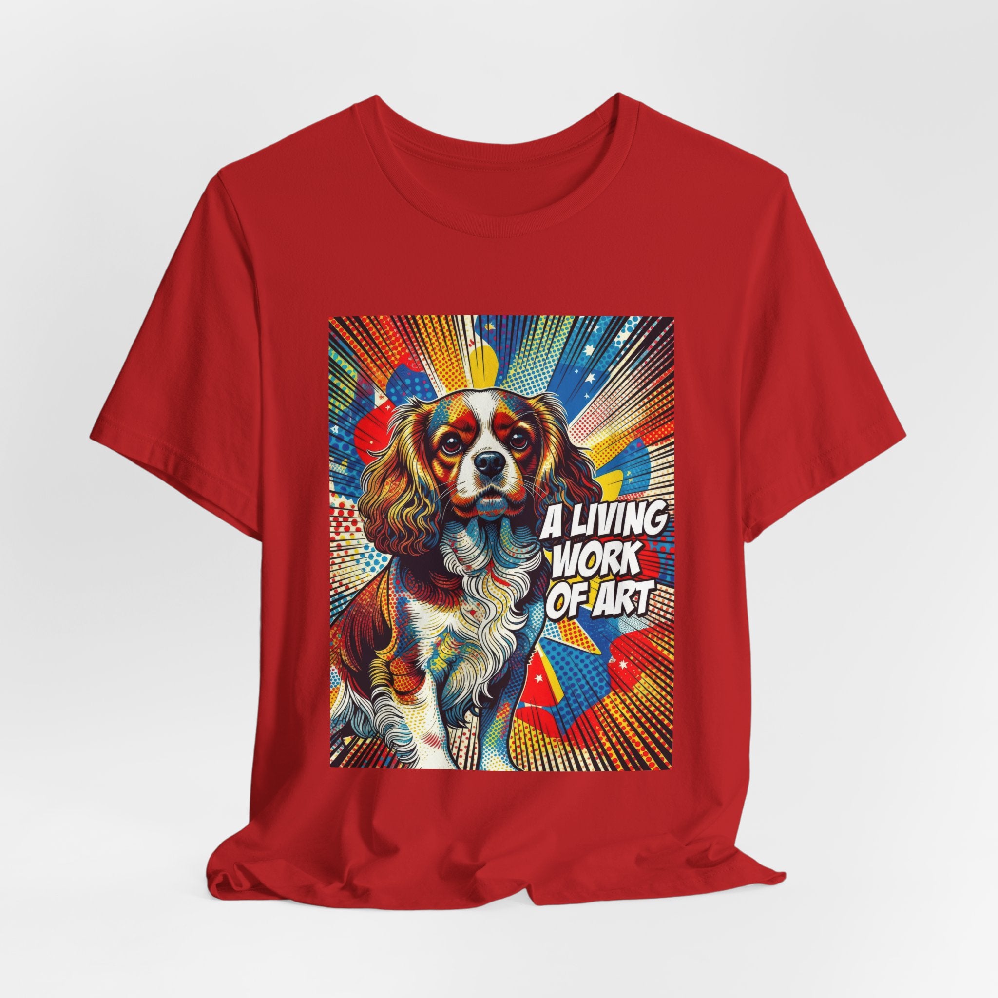 Cavalier King Charles Spaniel T Shirt | Living Work of Art Collection | Pop Art