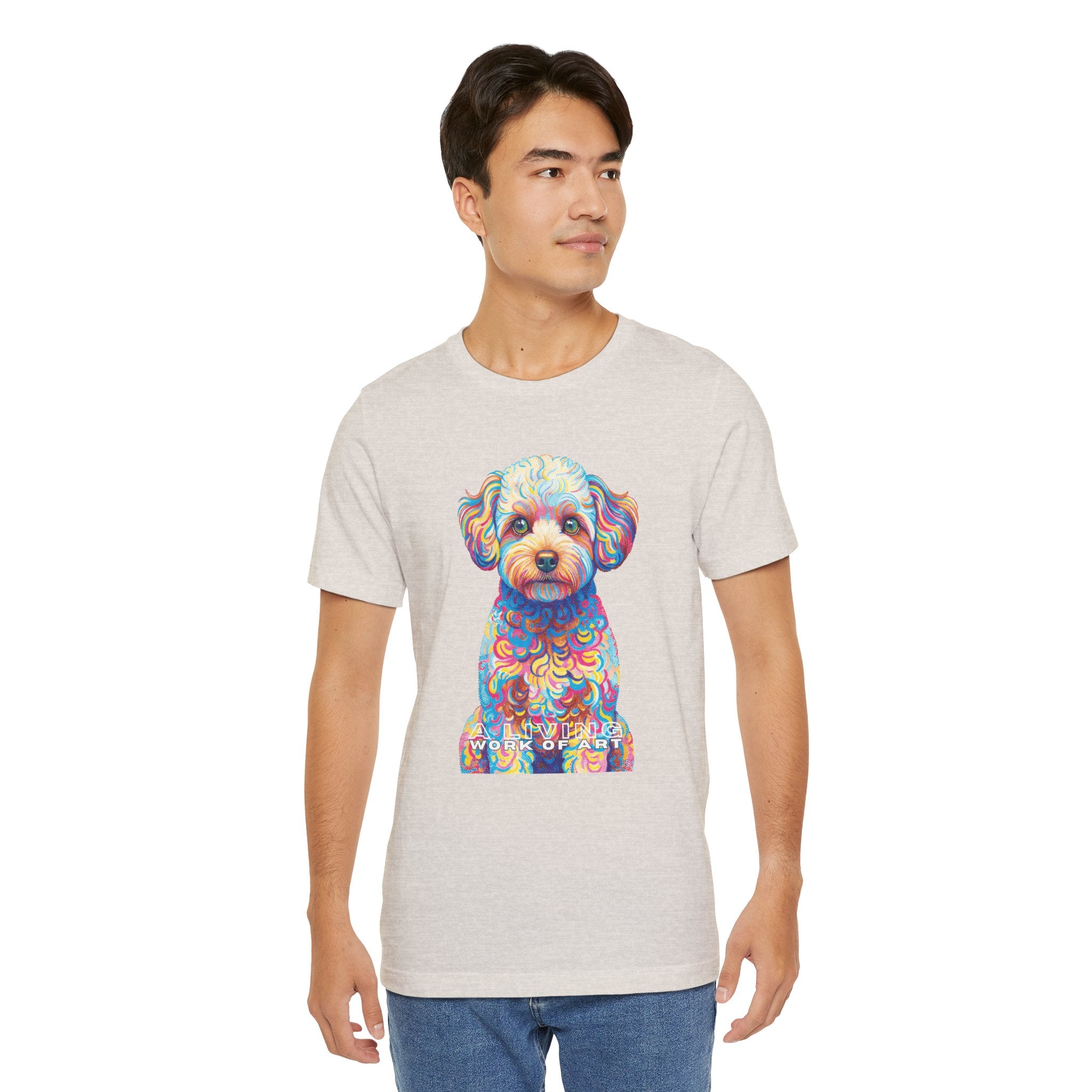 Maltipoo T Shirt | Living Work of Art Collection | Pointillism Style